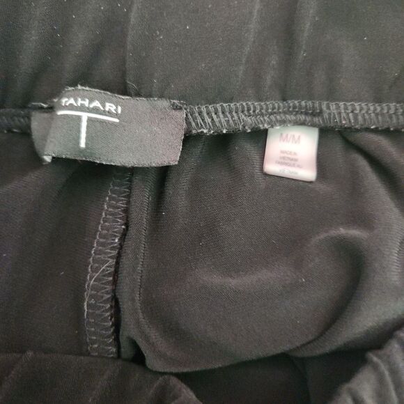 Tahari Black Wide Leg Pants - Picture 5 of 8